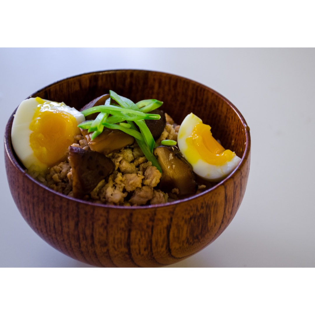 日式鸡蓉饭 Minced Chicken Donburi