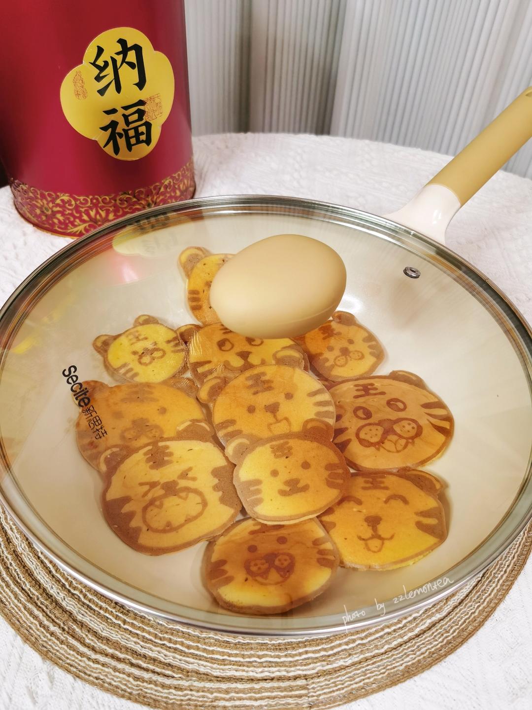 手绘小老虎松饼