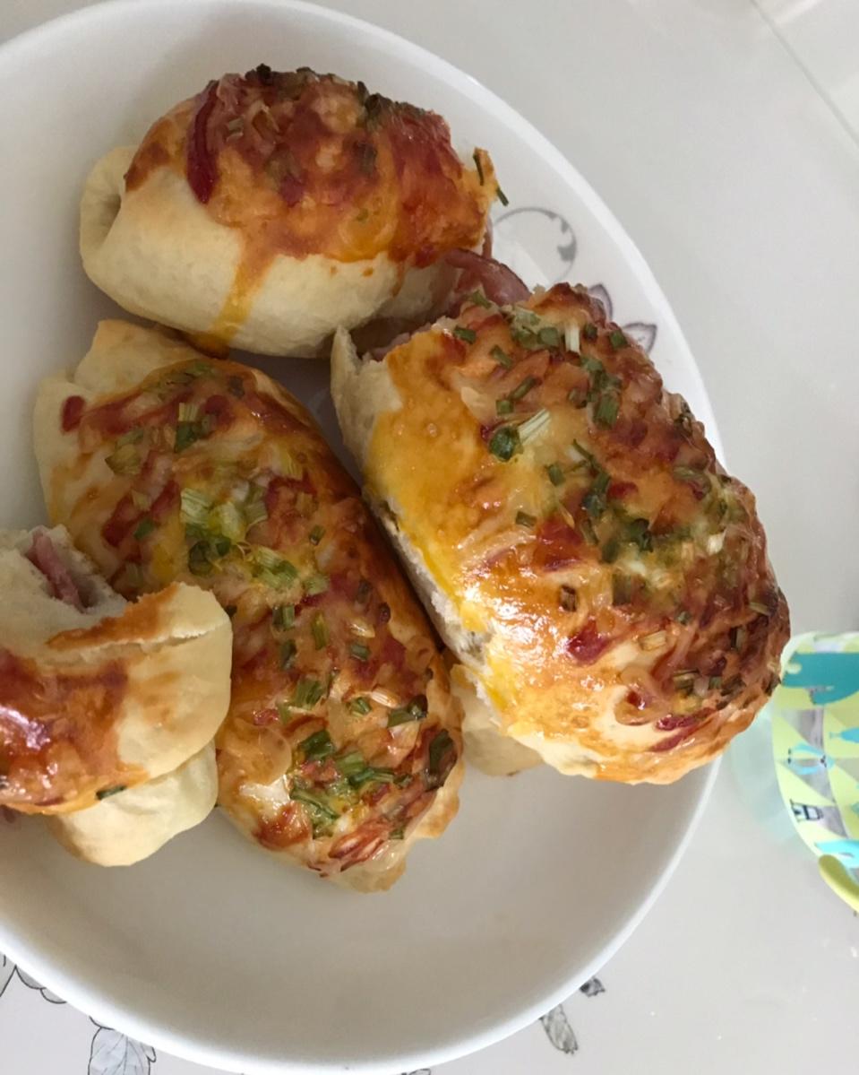 葱香芝士培根面包