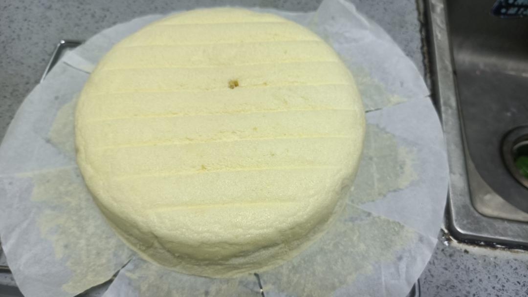8寸戚风蒸蛋糕