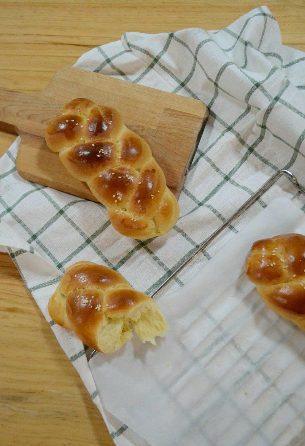 酸奶辫子面包（一次发酵）