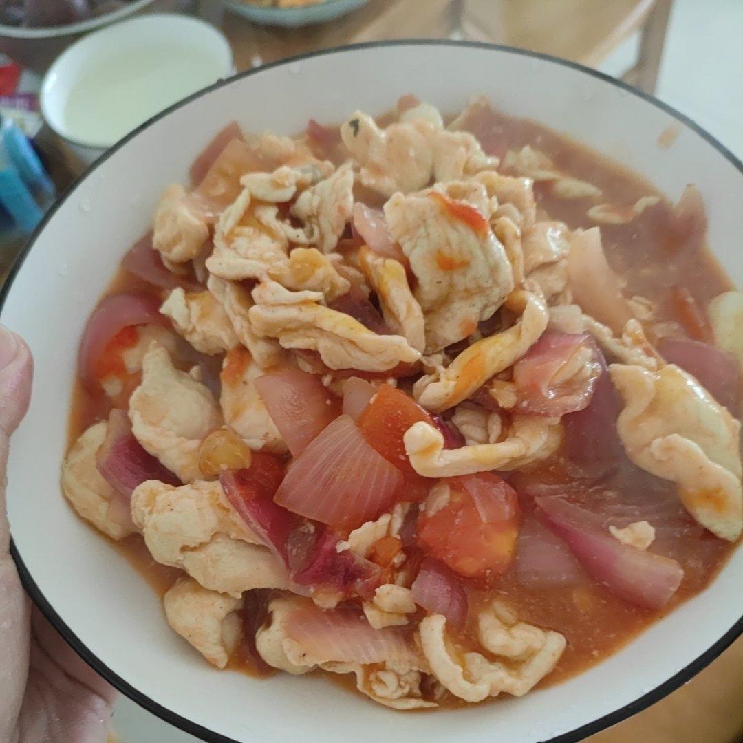 番茄鸡片