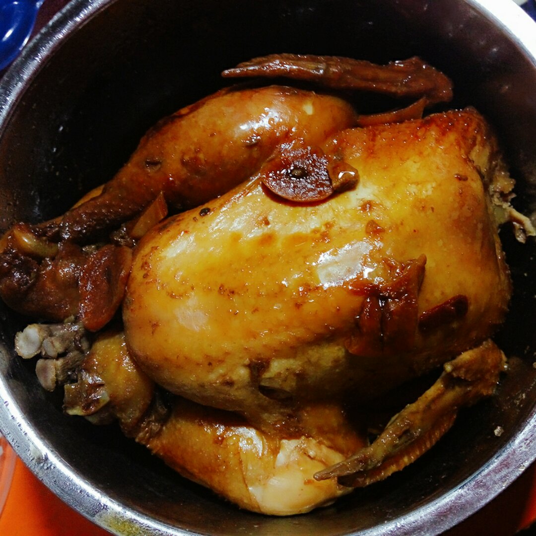 于梦竹做的电饭锅焗鸡