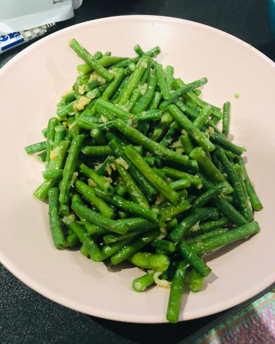 健康少油蒜泥拌长豆（豇豆）