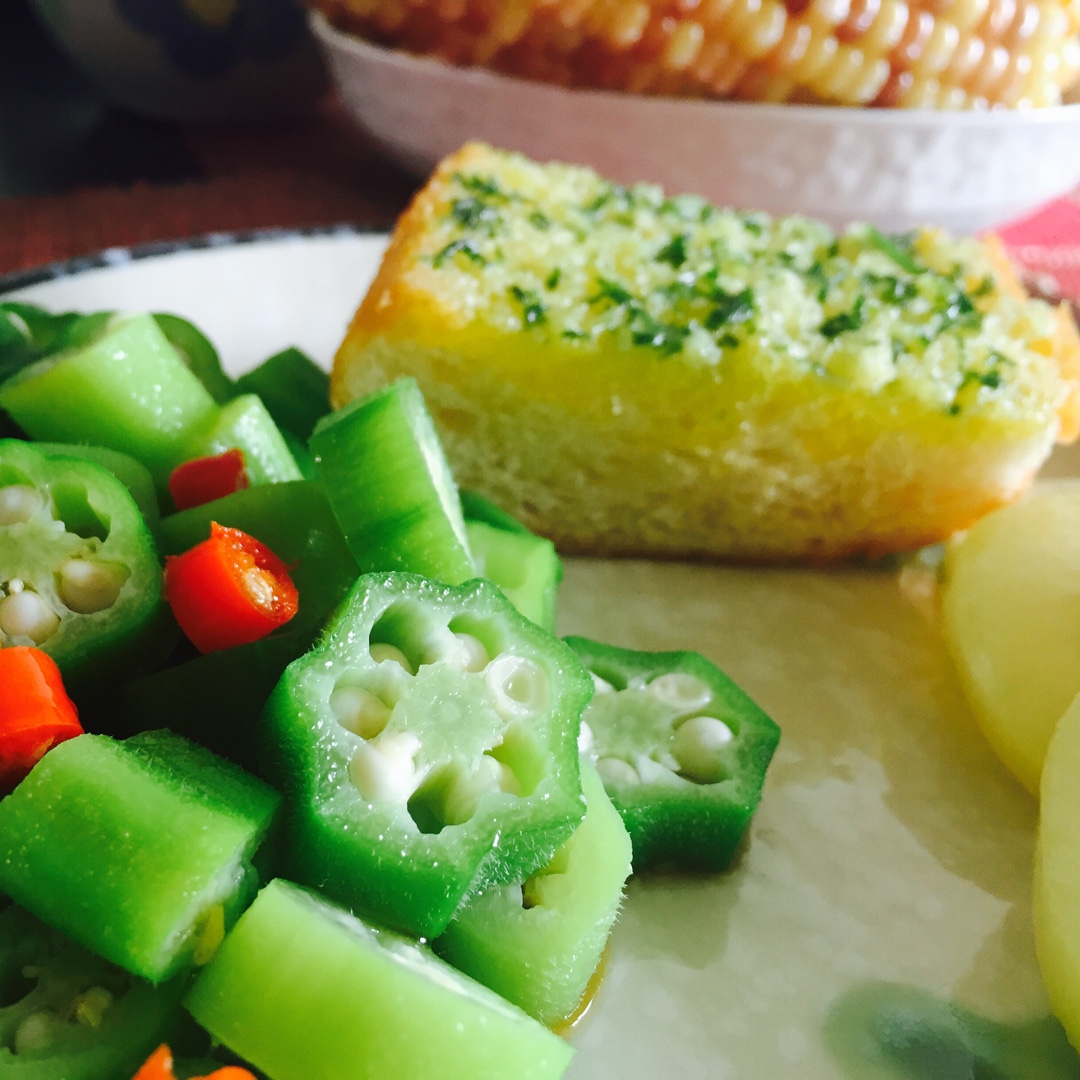 【白灼秋葵】清爽简单