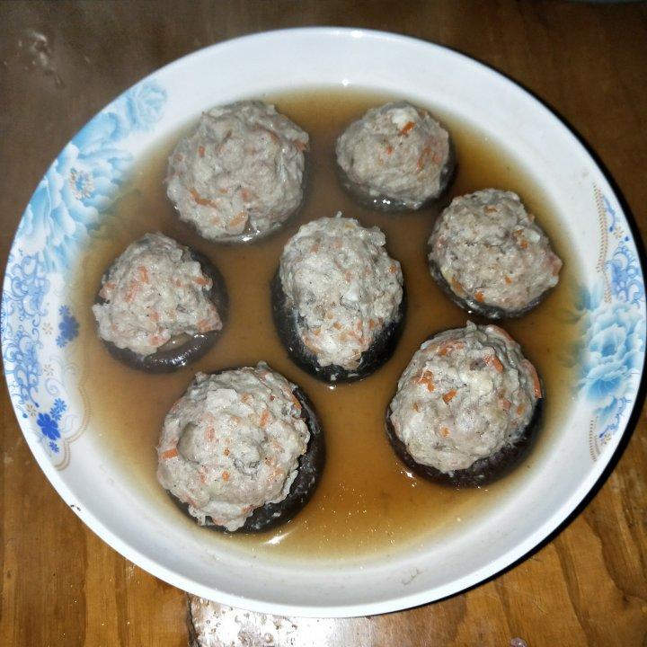 豆腐肉末酿香菇