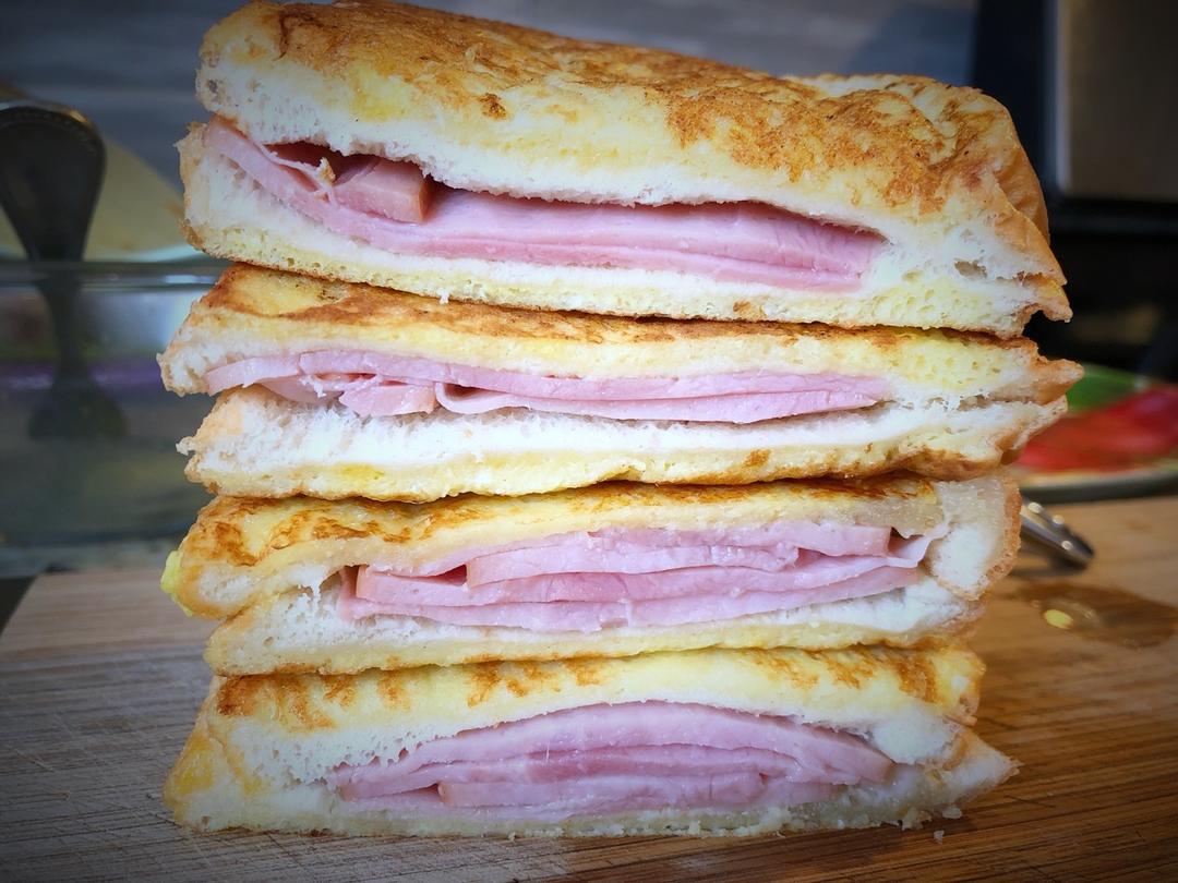 十分钟快手早餐【港式火腿西多士】