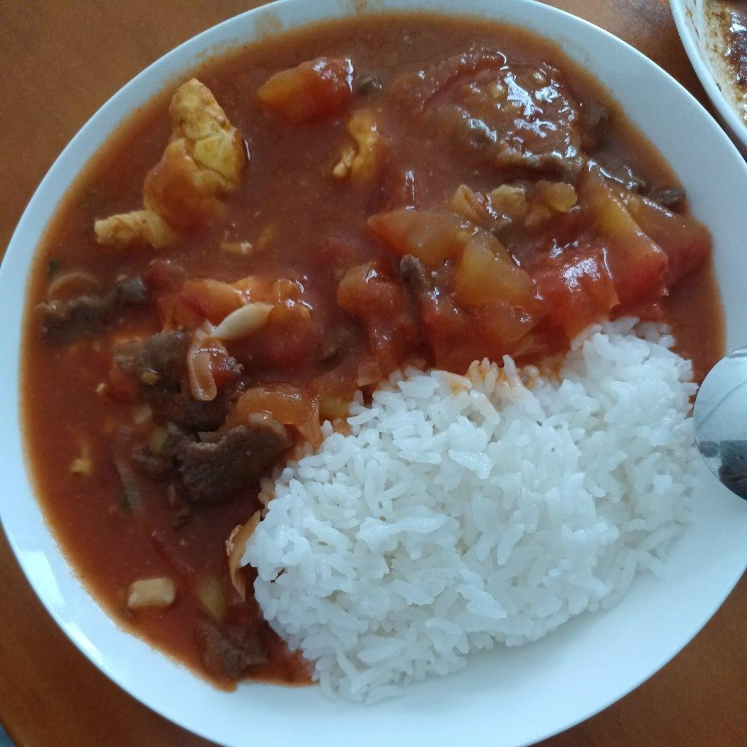 酸甜浓郁～超开胃🔥番茄滑蛋牛肉饭
