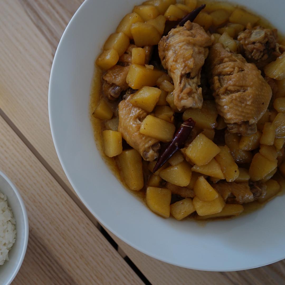 土豆炖鸡翅（快手零失败）