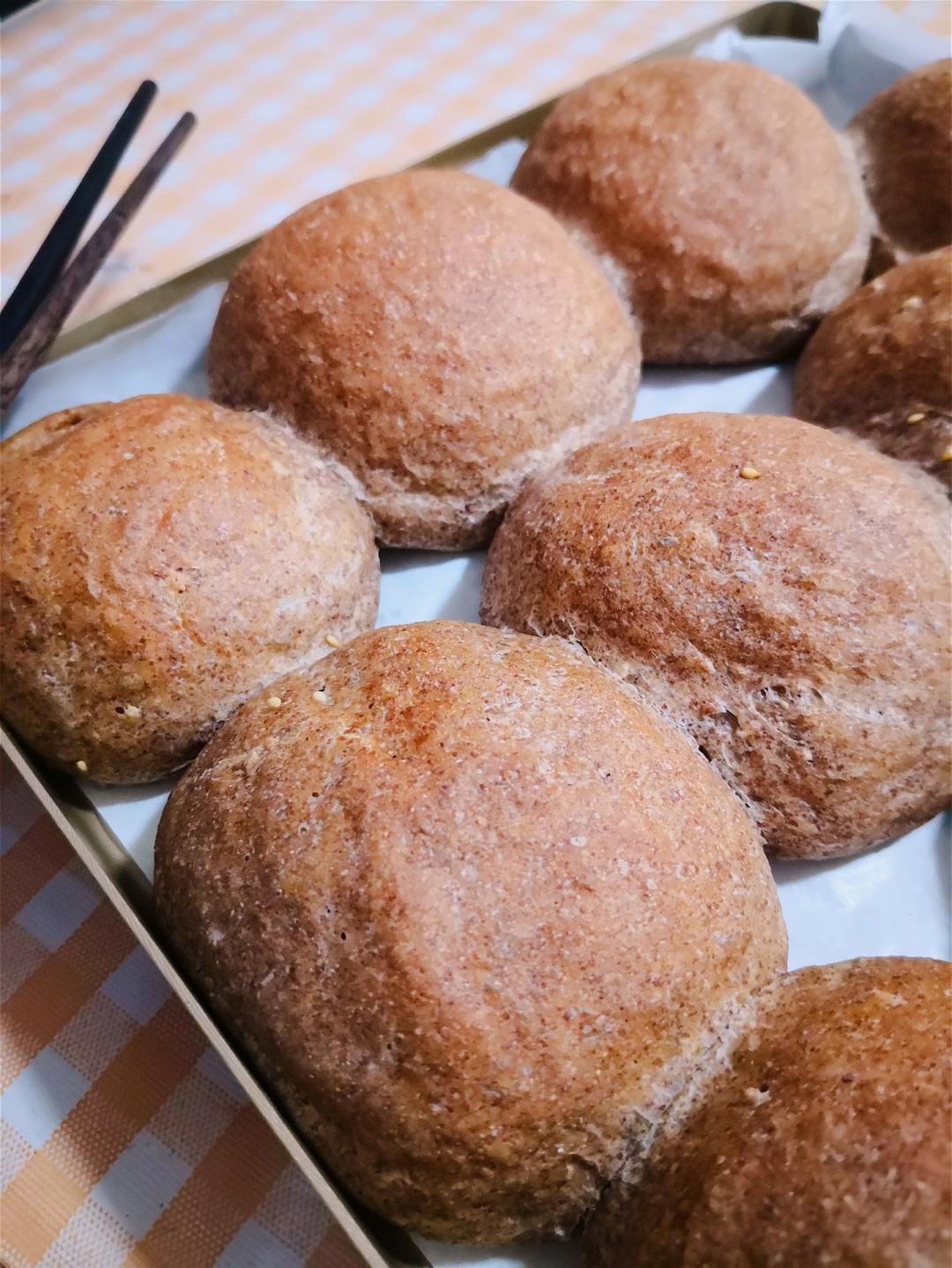 65%全麦吐司 王后粗麸/粗粒全麦粉 无奶低糖低油也可以很松软的粗粒全麦吐司