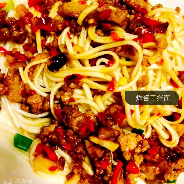 炸酱干拌面的做法