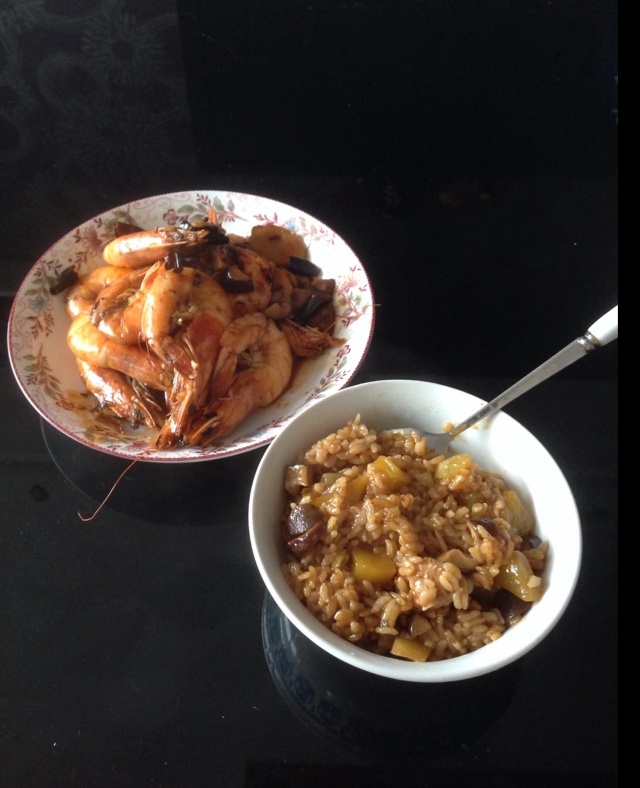 南瓜鸡肉饭