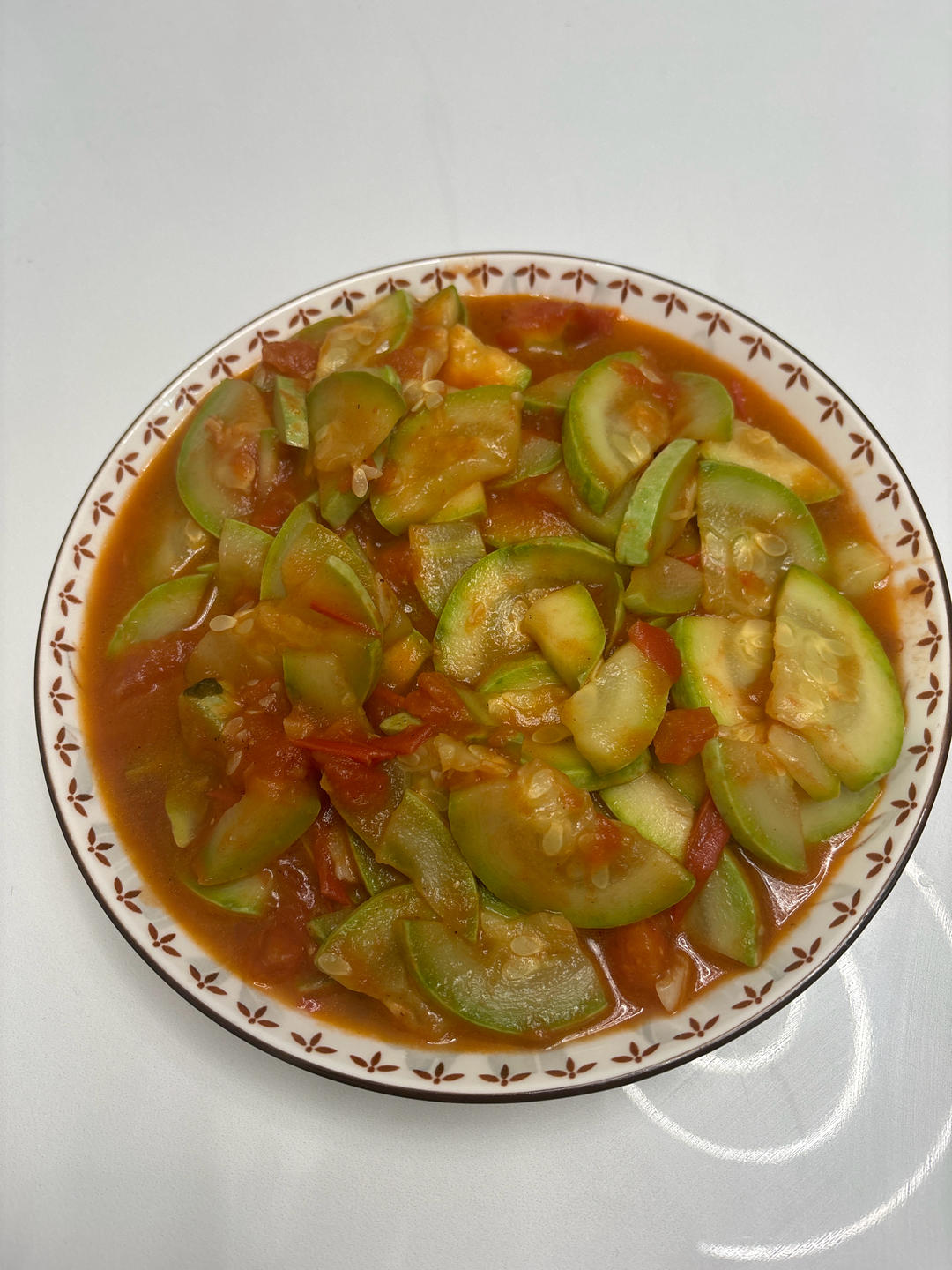 西红柿炒西葫芦