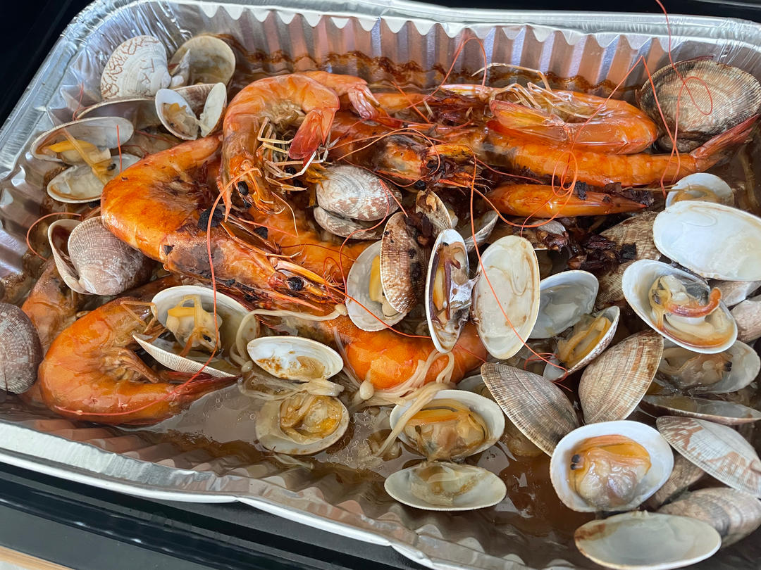 锡纸烤虾（烤箱版）