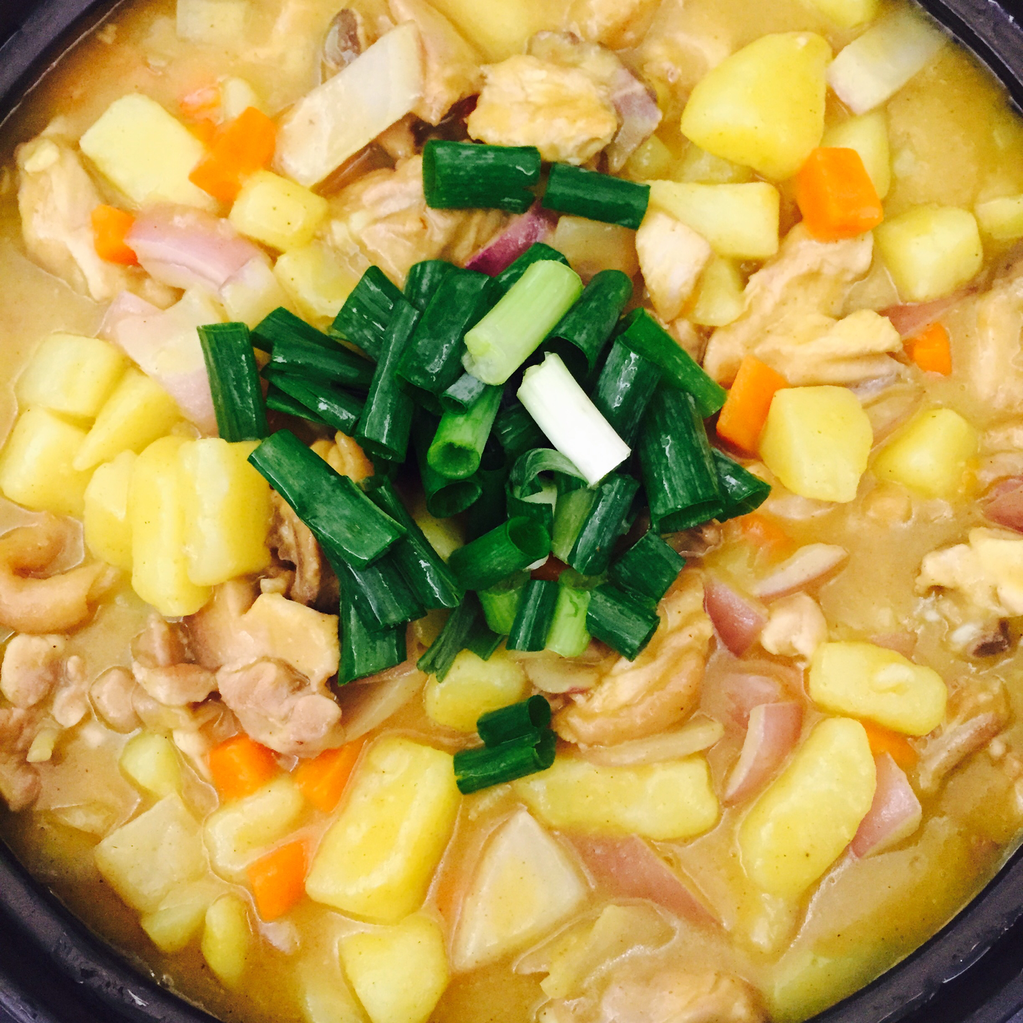 泰式咖喱鸡(牛肉更好)