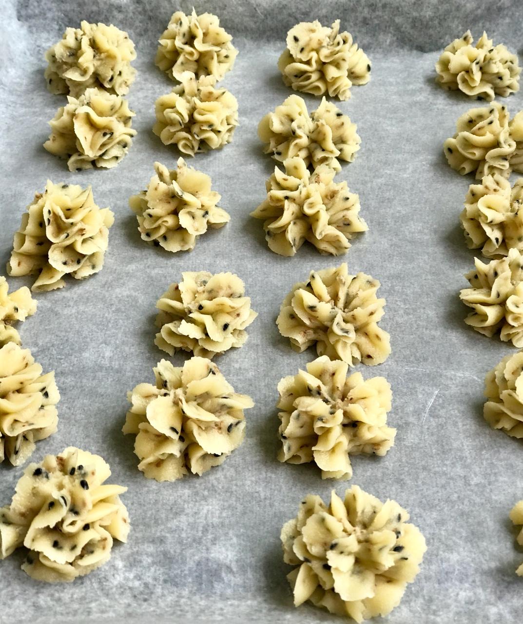 酥香芝麻曲奇（西饼店方子！超级好吃）