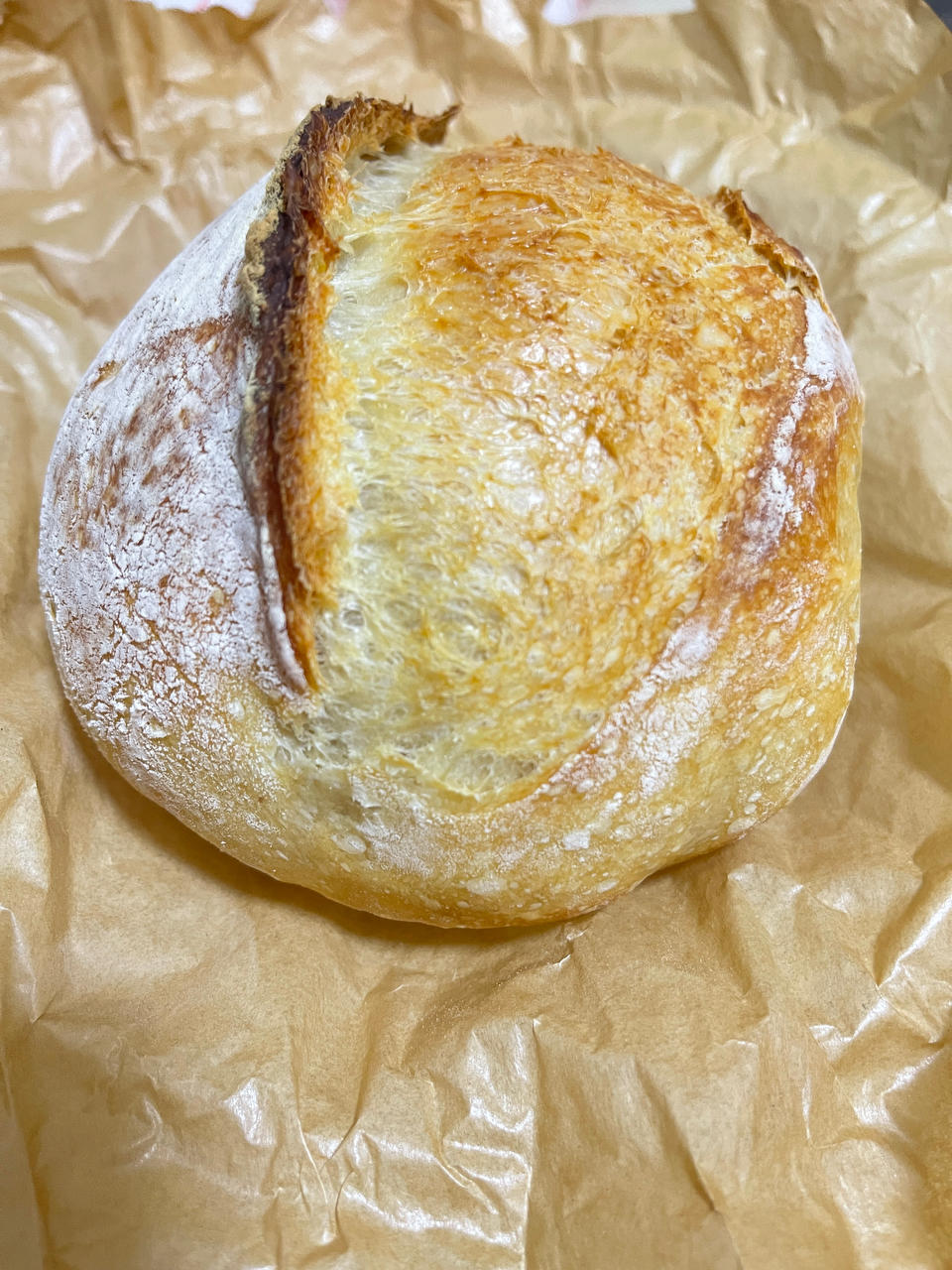 外脆内软不用揉面的乡村面包