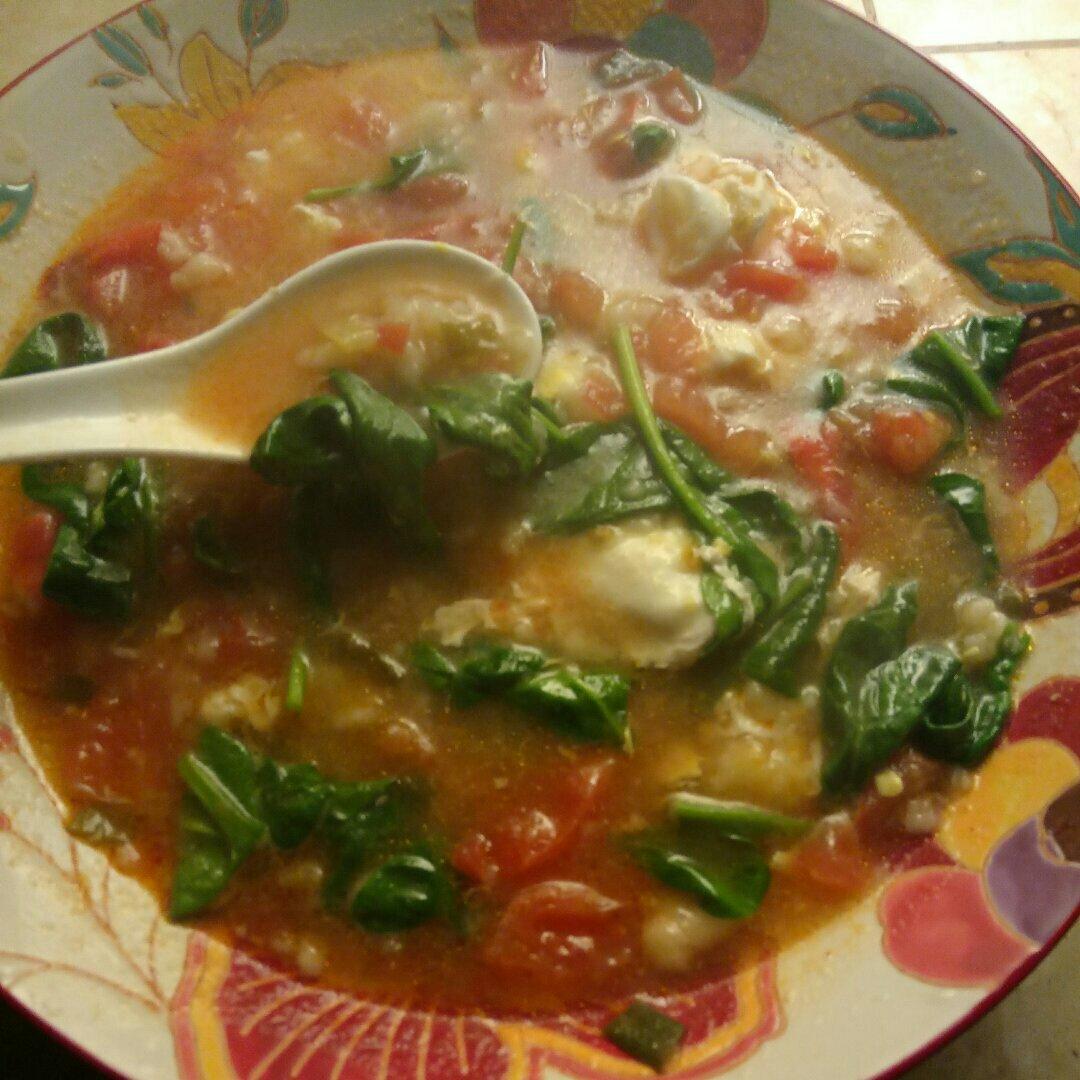 西红柿鸡蛋疙瘩汤