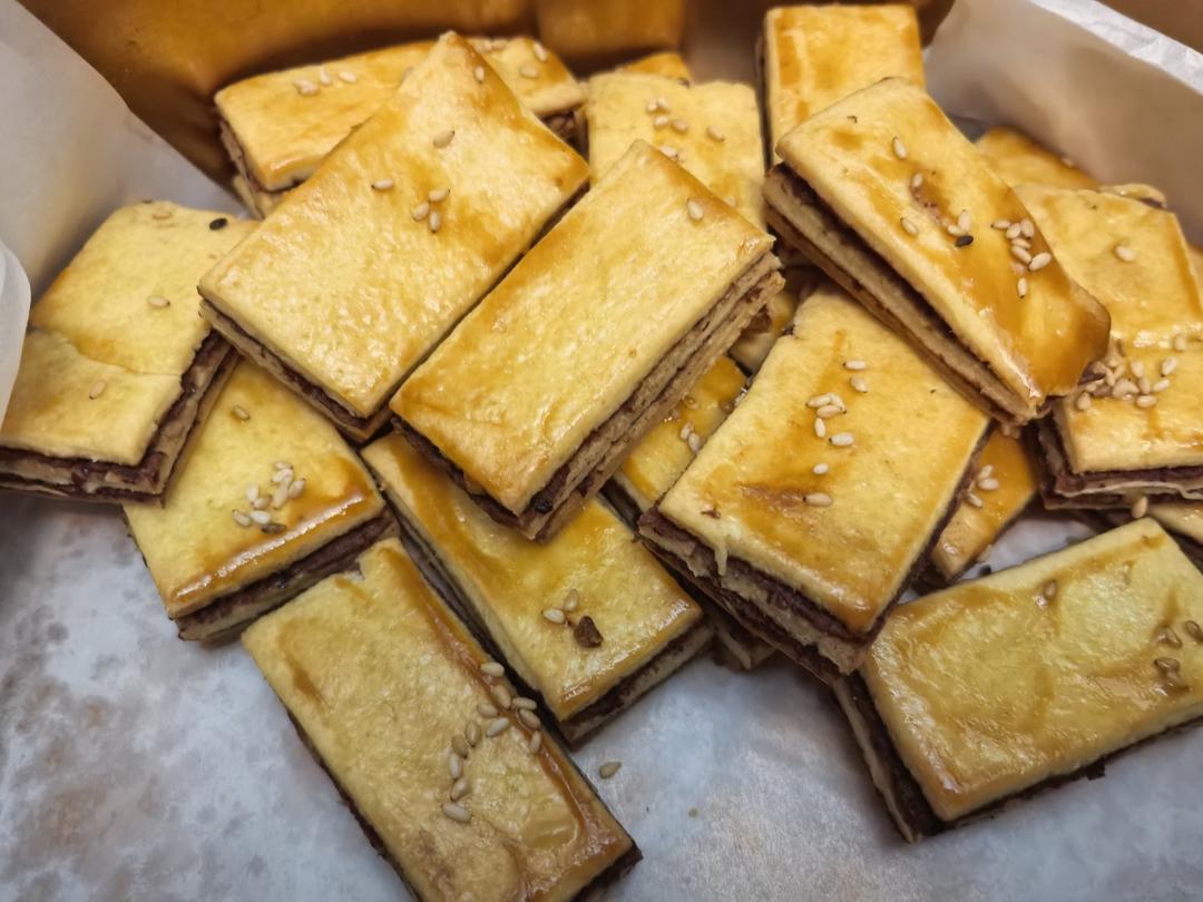 【元旦中式点心】豆沙酥饼