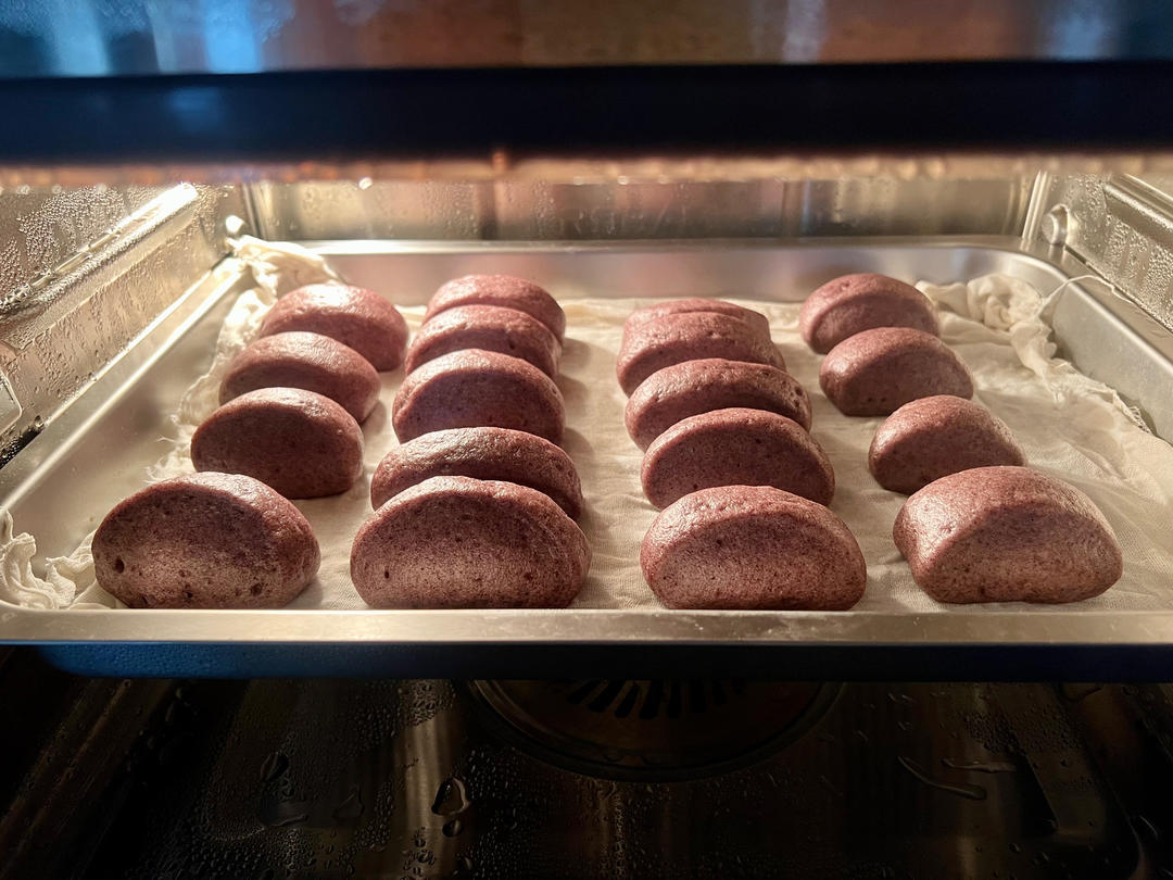 黑米粉刀切馒头