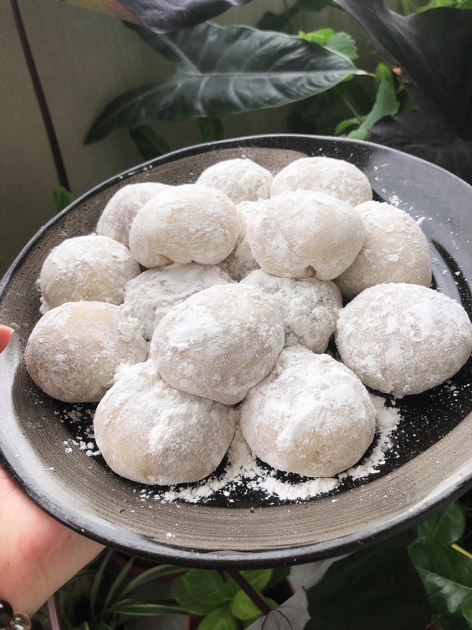 自制糯米糍（花生黑芝麻和豆沙夹心）