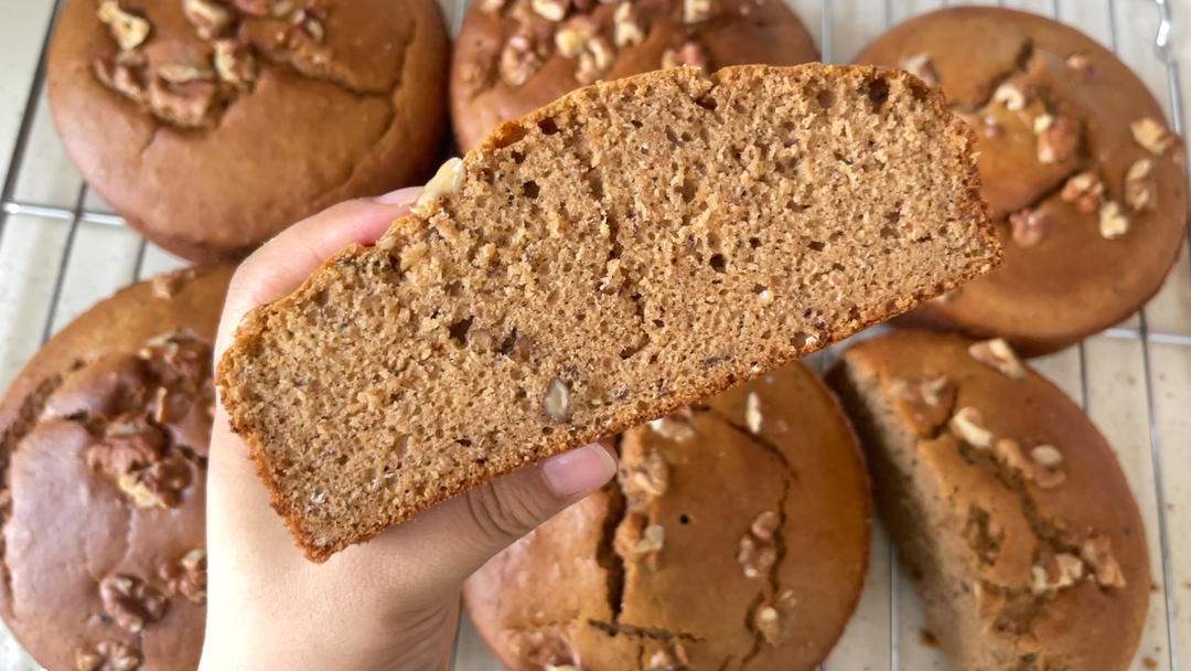 【好吃不胖】🌾全麦红枣核桃麦芬