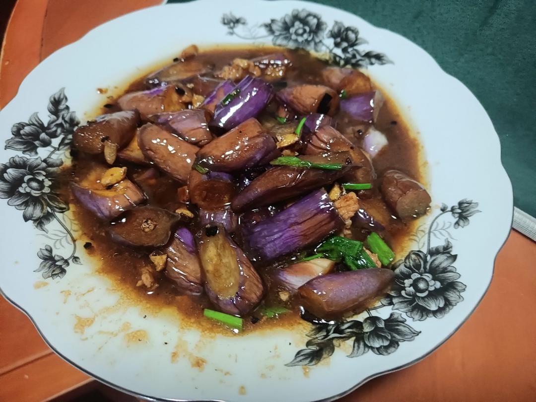 红烧肉沫茄子