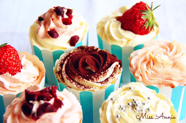 鲜奶油戚风杯子蛋糕（纸杯蛋糕）