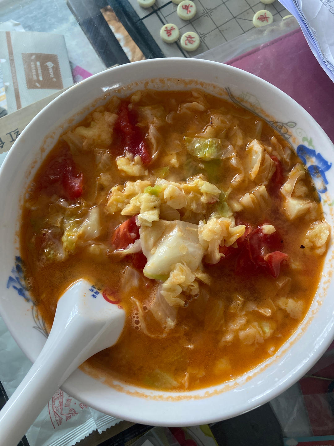 西红柿鸡蛋圆白菜