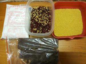 小米红豆杂粮糕的做法 步骤1