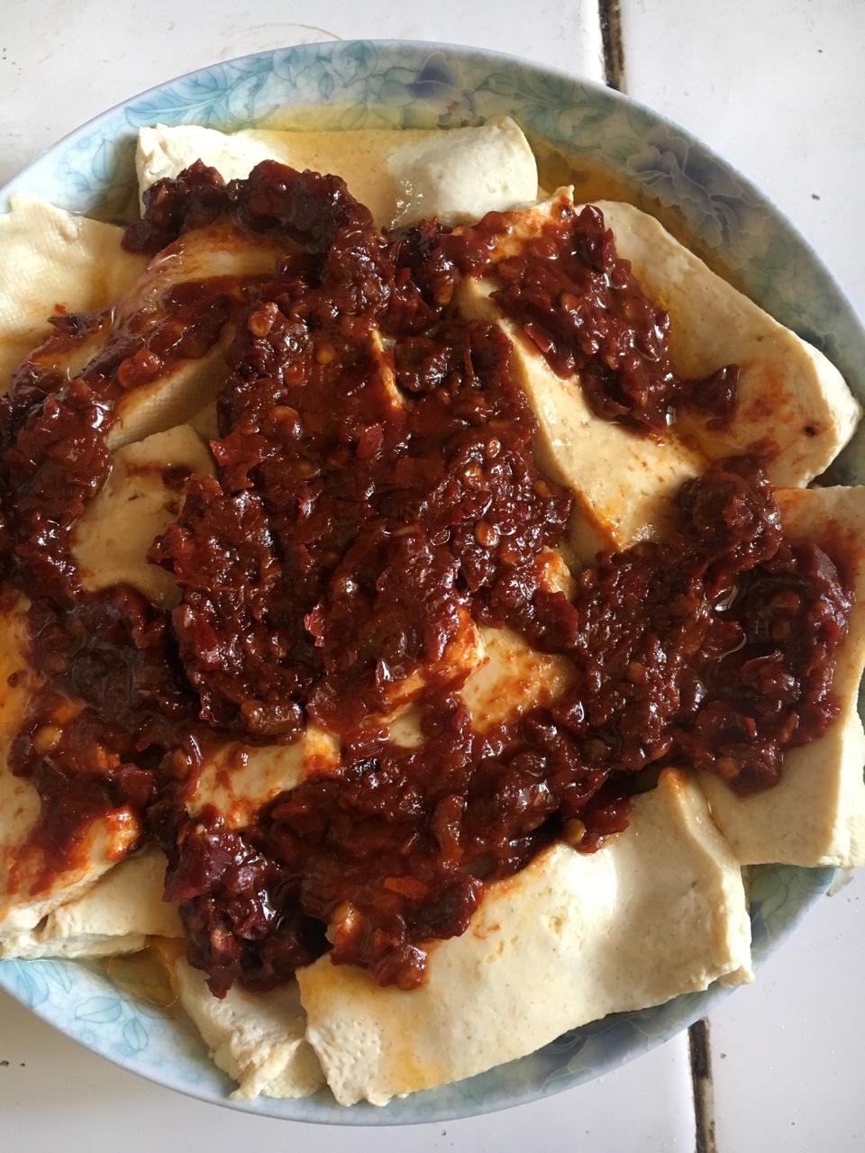 剁椒豉油蒸豆腐