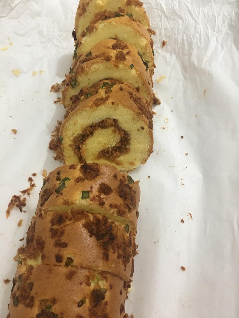 香葱肉松肥蛋糕卷～