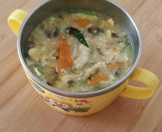 柿子紫菜疙瘩汤的做法