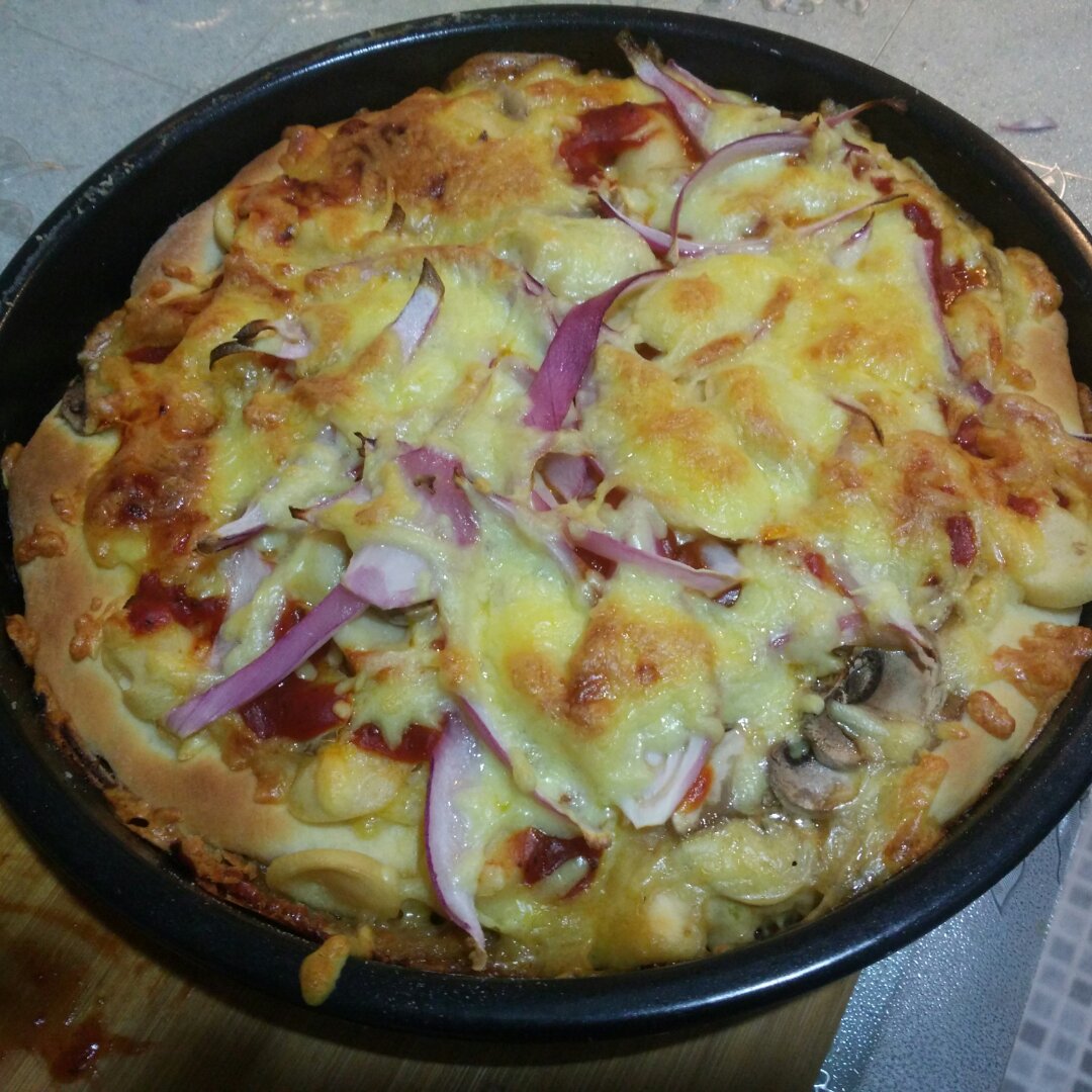 芝士培根火腿披萨Pizza