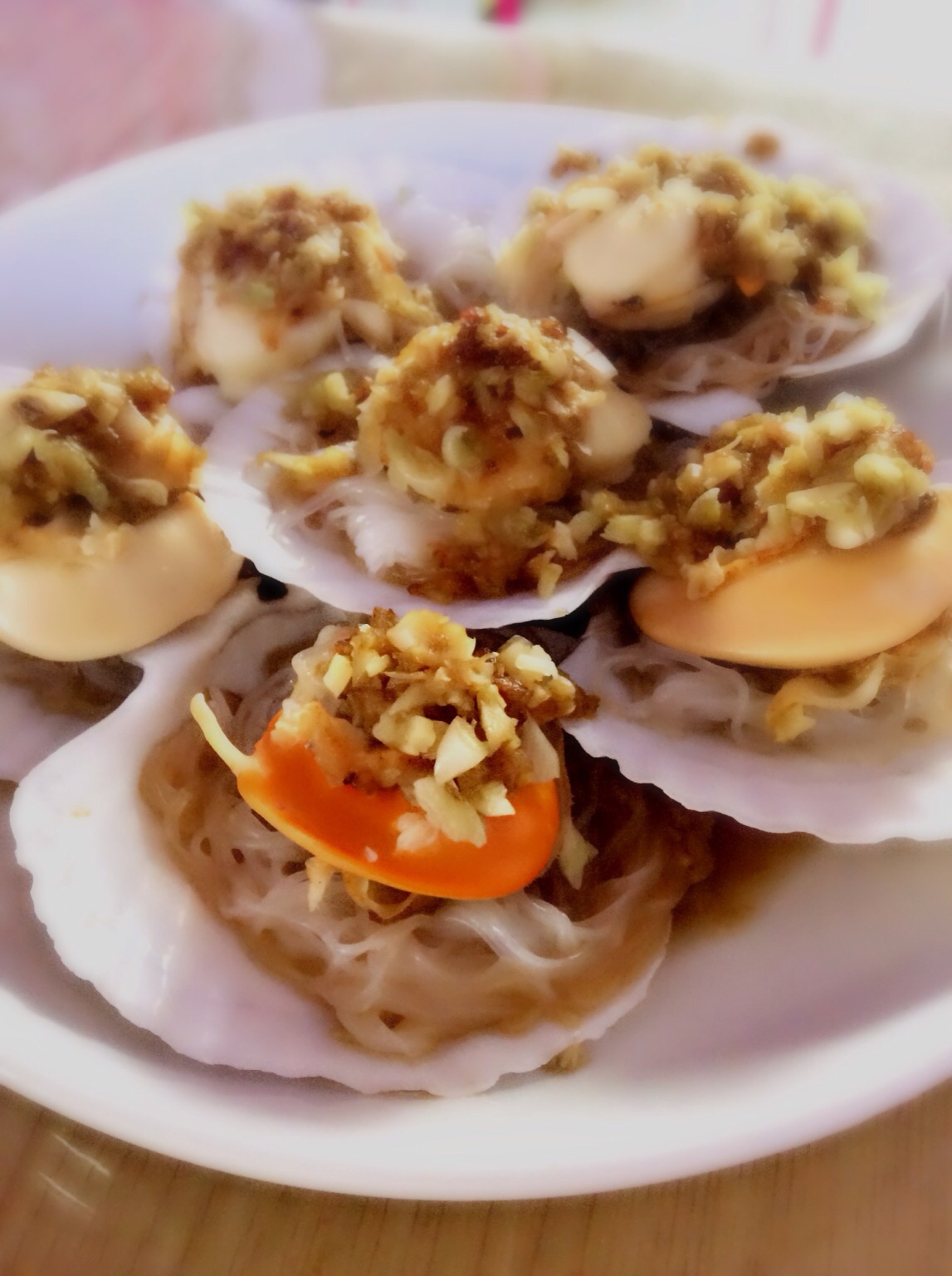 蒜蓉粉丝蒸扇贝