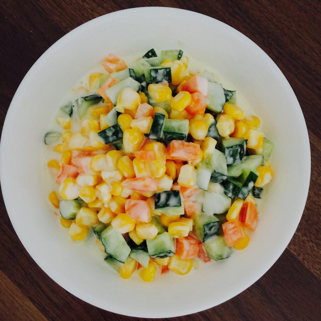 味道旅行家做的自制肯德基玉米沙拉