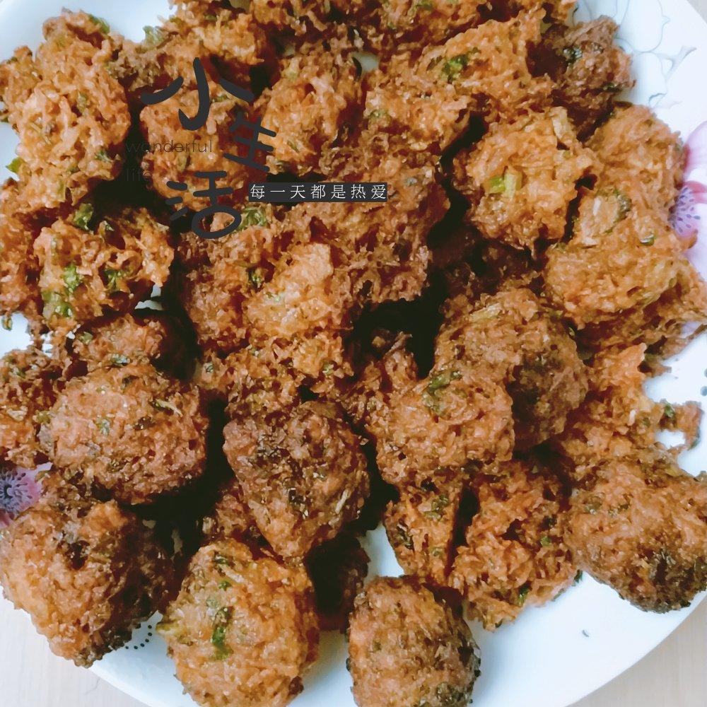 胡萝卜香菜素丸子