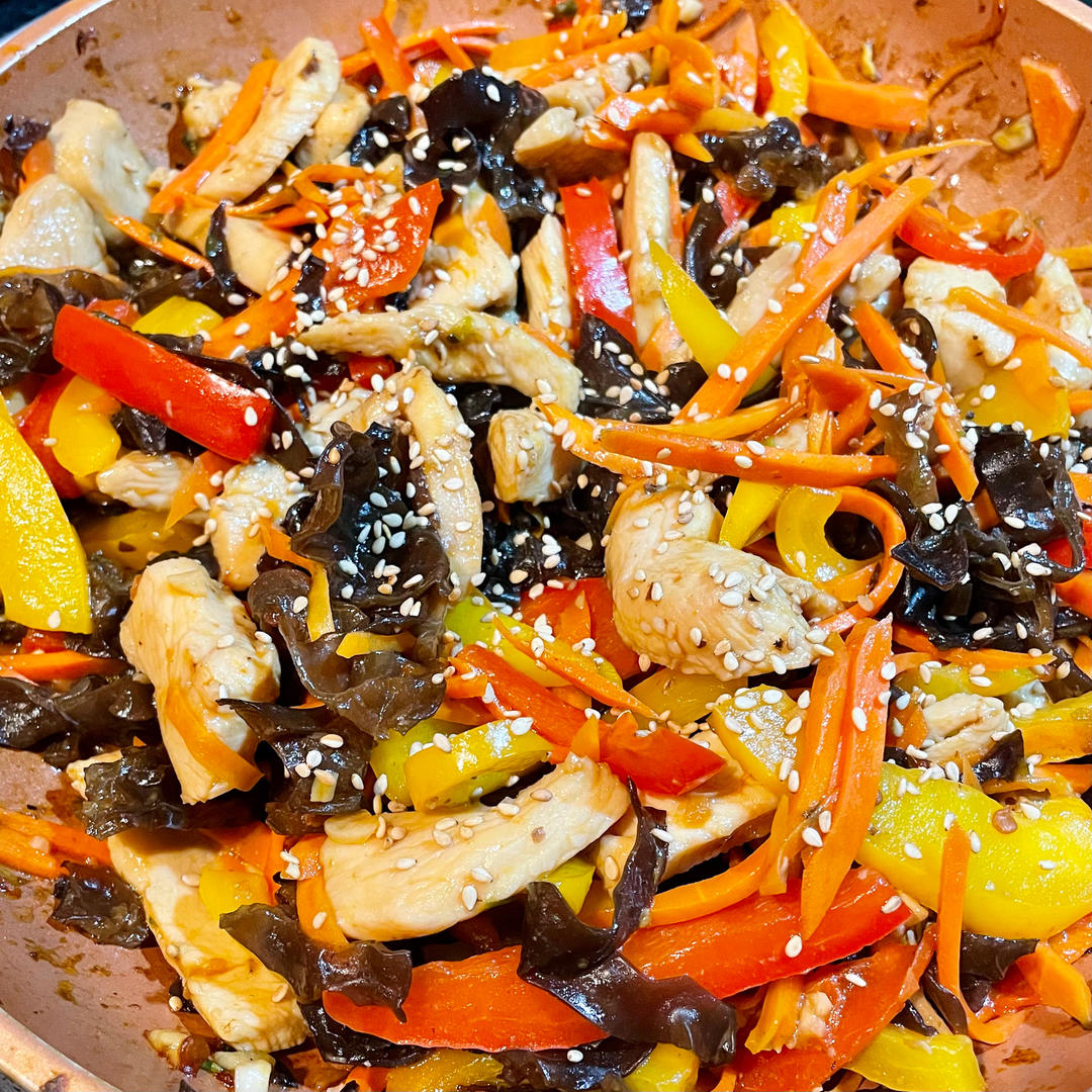 米饭🍚杀手鱼香鸡丝         （减脂期也可以吃）