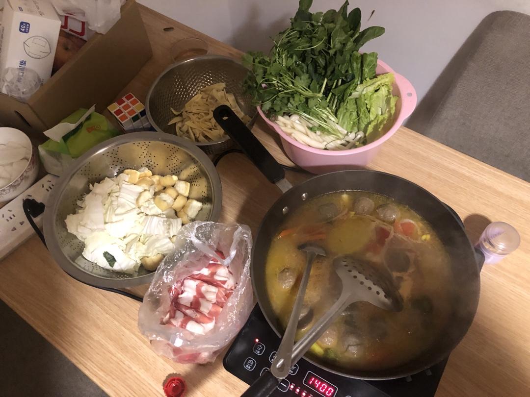 家庭简易版火锅 快手自制