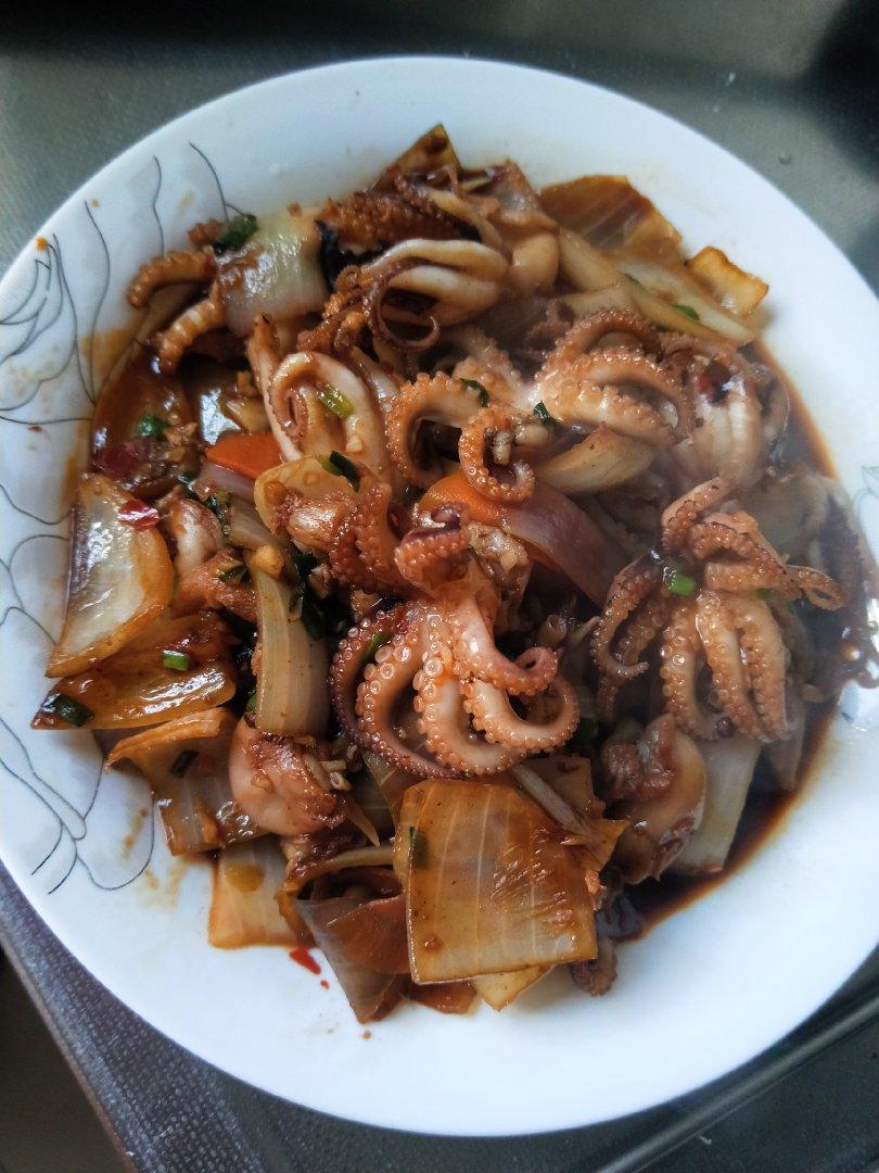 蒜蓉酱爆八爪(超简)