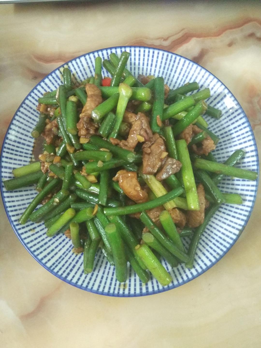 蒜薹炒肉丝