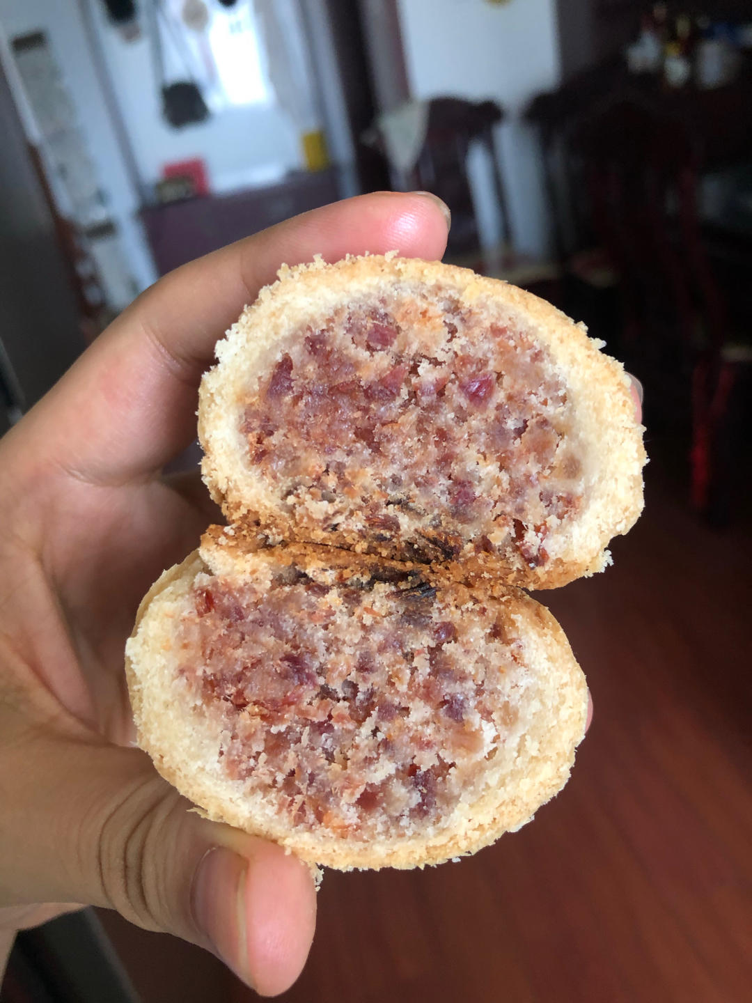 云腿月饼，咸甜鲜香～