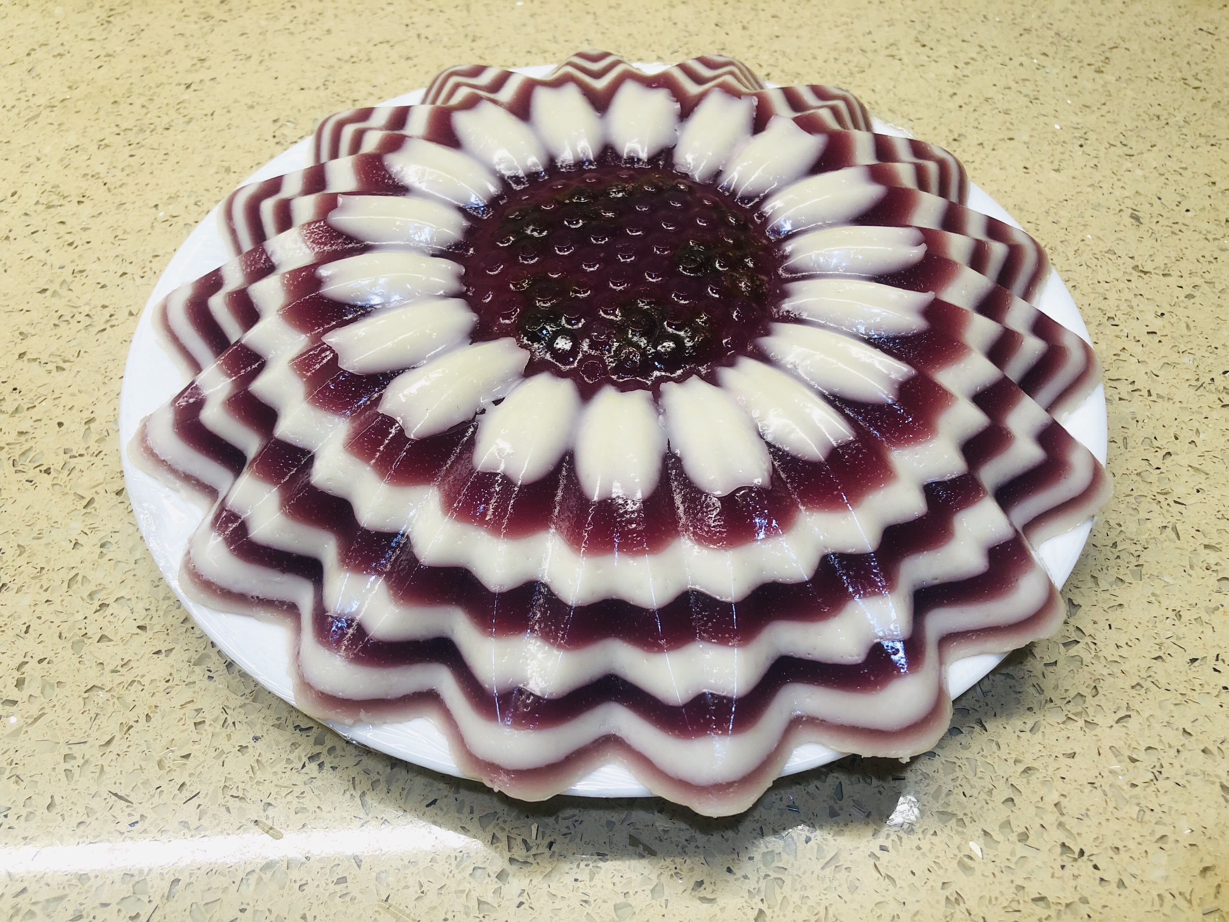 葵花紫薯椰汁马蹄糕的做法