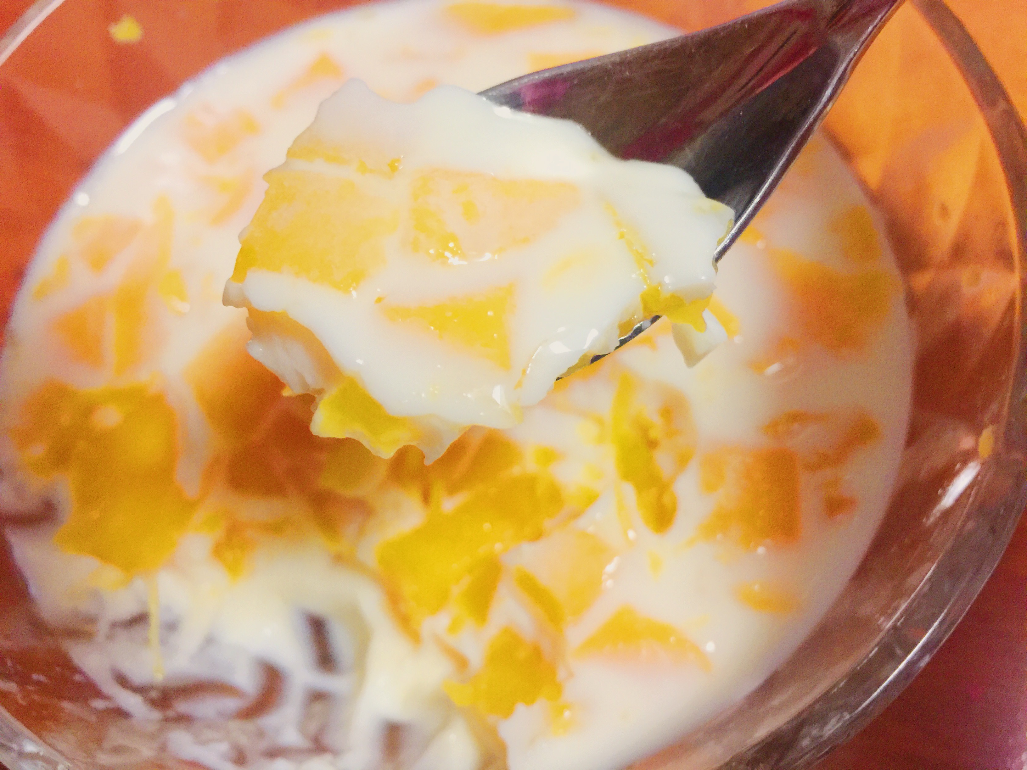 芒果牛奶果冻的做法