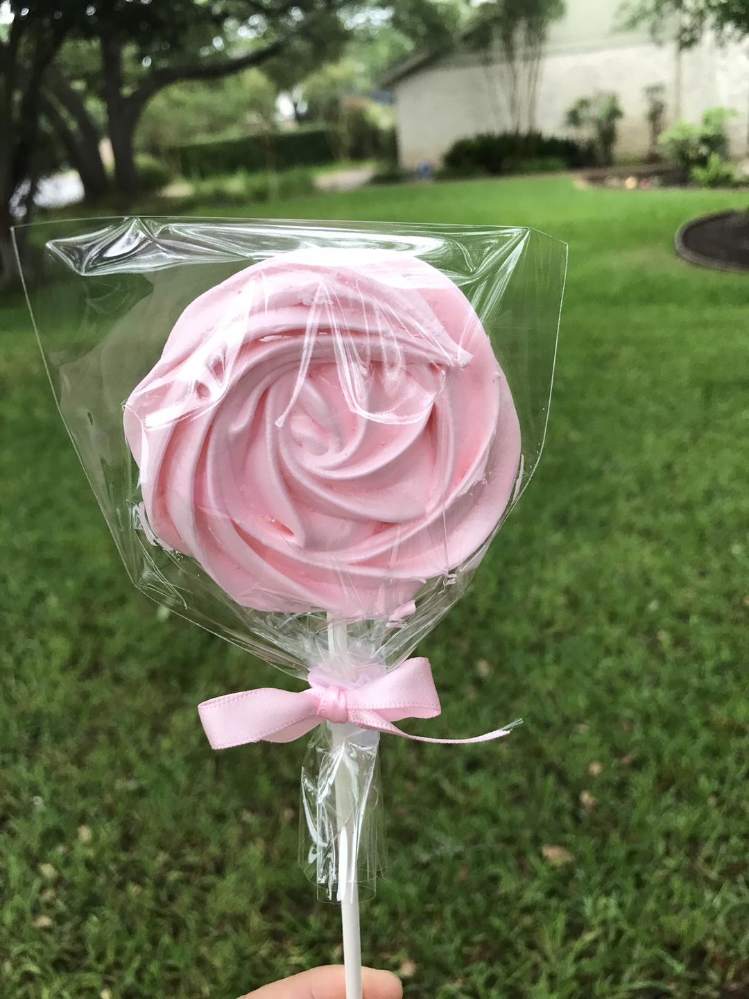 玫瑰花棒棒糖（蛋白糖）