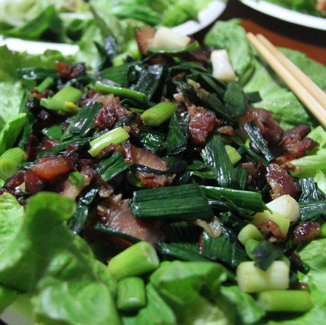 青蒜炒腊肉
