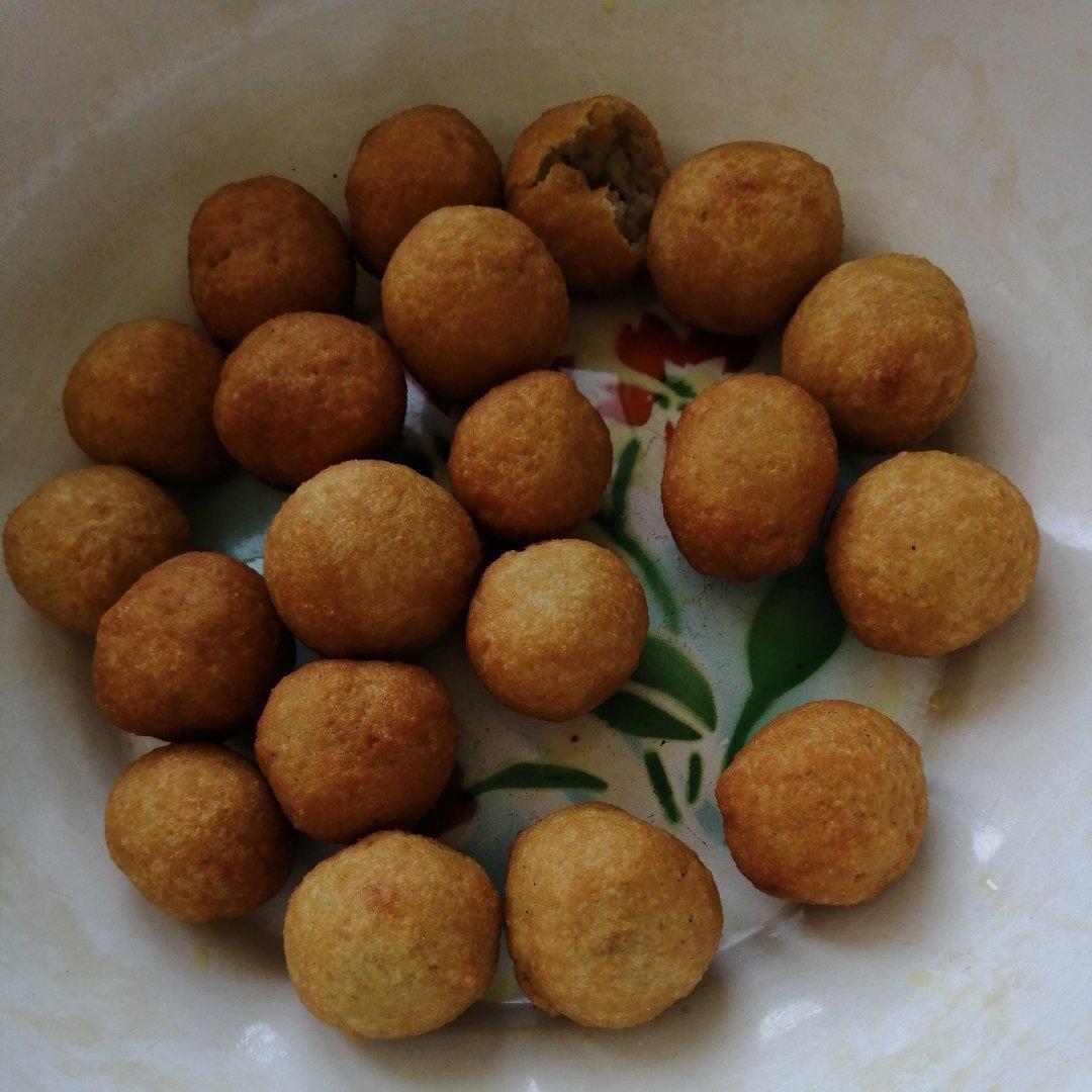 爱喝豆浆 更爱豆浆渣丸子