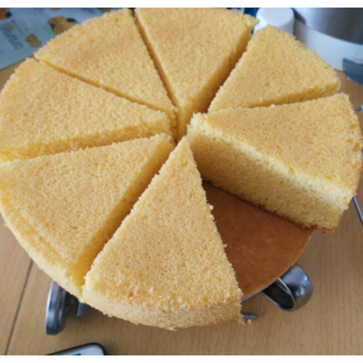 100%玉米面戚风蛋糕