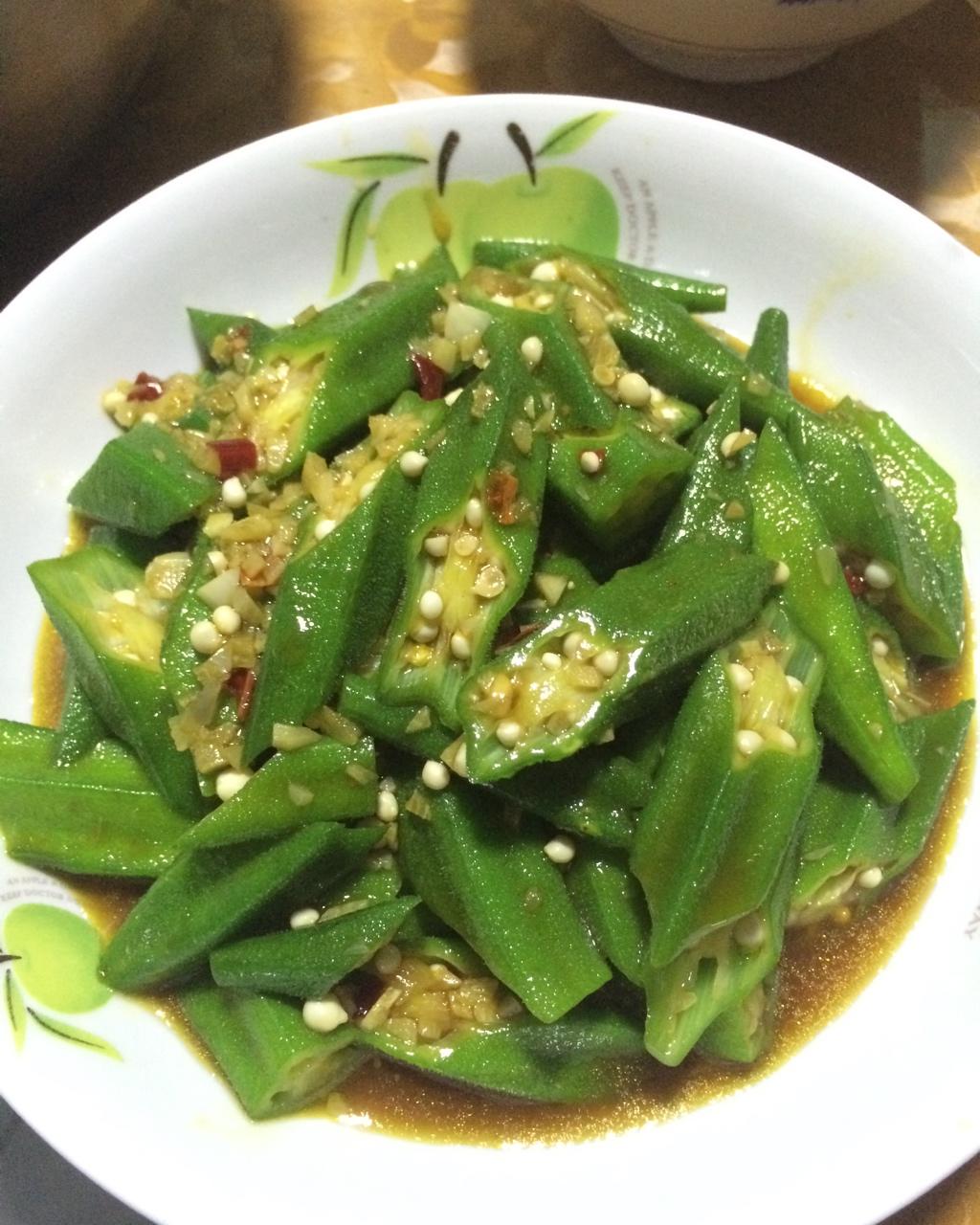 凉拌秋葵