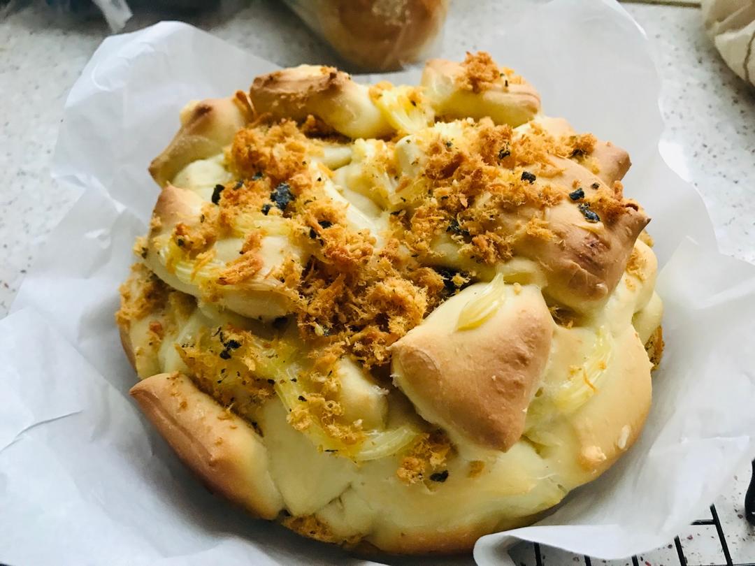 肉松手撕面包—超软会爆浆的面包哟